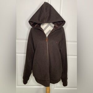 Tommy Hilfiger Large Brown Zip Up Hoodie